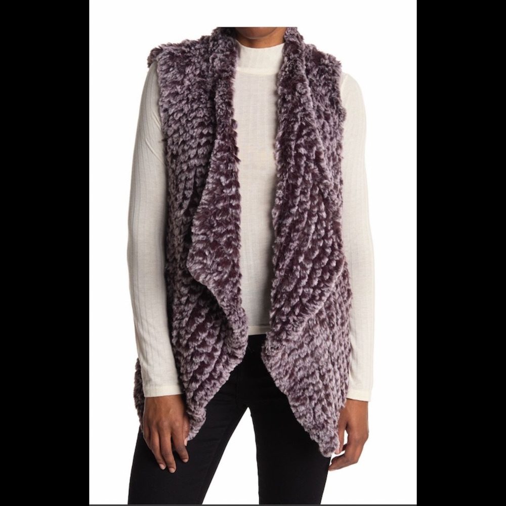 LOVE TOKEN FAUX FUR VEST